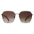 Marc Jacobs Vierkant Dames Goud Havana Bruin Kleurverloop MARC 729/S