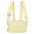 Ted Baker Linzie Webbing Leren Kleine Crossbody Cameratas In Lichtgeel
