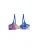 Desigual Bikinitop  royal blue/koningsblauw / lila / oranje / rood