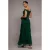 Rok met volant en festons in breigoed dames Goddiva Bardot Maxi