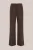 WE Fashion – Dames wide leg pantalon – Regular fit – Donkerbruin –