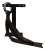 Bruine Leren Zilverkleurige Metalen Sleutelhanger Sleutelhanger