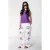 Colourful Rebel straight regular waist pantalon crochet ecru