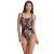 W251281 Damesbadpak met ronde hals