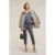 Motivi Jersey Trousers In Wool Blend Grey