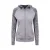 Contrasterende dames sweatshirt met rits Just Cool Zoodie