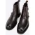 Wittchen Heren Leren Chelsea Boots met Croco inzetstukken, Bruin