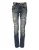 Versleten Jeans met Knopenversiering