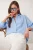 Getextureerde Geborduurde Lange Mouwen Shirt met Knopsluiting