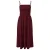 s.Oliver slim fit midi jurk – donkerrood