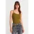 Slim Fit Geribbelde Katoenen Camisole Top