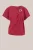 WE Fashion – Dames top met gouden gesp – Regular fit – Rood – Viscose –