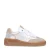 Manfield leren sneakers zilver/beige