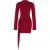 TRENDYOLMİLLA Dames Bordeaux Effen Kort / Mini Kort A-lijn Jurken