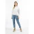 Dreimaster Sweatshirt takelage Dames wol wit melange