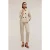 Motivi Single-breasted Blazer In Technical Cotton White