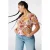 MS Mode rechtvallend T-shirt met print Plus Size – oranje
