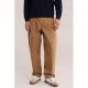 WE Fashion twill loose fit jeans met plooien – dark wet sand