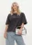 Alix The Label Ladies Knitted Tour T-shirt Tops & T-shirts Dames – Donkergrijs –