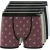 Crosshatch Mannen Motifix Boxershorts (Verpakking van 5) (Multikleur)