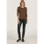EsQualo Top Knitted Mixed Rib Army Green
