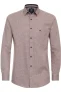Redmond Casual Comfort Fit Overhemd rood, Print