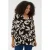 Kaffe Curve gebloemde blousetop zwart