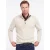 Barbour wol trui opstaande kraag beige