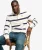 Athletic Stripe Rugby Top Relaxed Pasvorm White