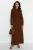 Trendyol Modest Dames Bruin Effen Maxi Lang Casual Recht Modest Jurken