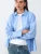 BALMOHK Blouse  lichtblauw / wit