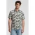 No Excess Shirt Short Sleeve Allover Printed Blue