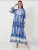 Bigdart Jurk  royal blue/koningsblauw / wit