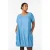 Zizzi korte jurk light blue denim