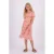Vingino off shoulder jurk Peninah met all over print en volant oranje/roze/geel