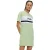 FILA Lishui Blocked Tee Dress Smoke Greenbright White