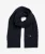 Premium Cable Knit Sjaal Normale Pasvorm Blauw