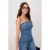 TRENDYOLMİLLA Dames Donkerblauw Effen Mouwloos Regular fit Blouses