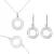Orphelia ‘Amada’ Dames 925 Sterling Zilver Set: Armband + Oorbellen + Ketting – Zilver SET-7075