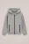 Salty Dog – Jongens relaxed fit vest met capuchon – Relaxed Fit – Lichtgrijs gemeleerd – Katoen –