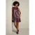 LOLALIZA imitatieleren midi jurk – donkerrood