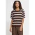 ICHI gestreept T-shirt – bruin