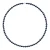 Rank ketting kralen Freshwater rijstkorrel 4-5mm Zwart Wit Goud 18 Karaat