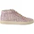 HIDE & JACK Witte Bordeaux Leren Casual Veterschoenen
