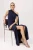 TRENDYOLMİLLA Dames Donkerblauw Effen Maxi Mouwloos Recht Avond & Gala Jurk