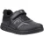 Hush Puppies Sutton Bungee Leren Zwarte Veterschoenen Voor Jongens