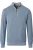 Casa Moda Half-Zip Sweater blauw, Effen