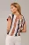 Benza Print Top Zwart / Creme