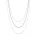 Hey Happiness Ketting ‘Fine Triple Layer’  zilver