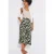 Street One Dames Midi-rok met knoopsluiting in Groen
